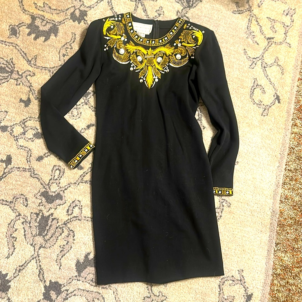 Vintage wool sheath dress